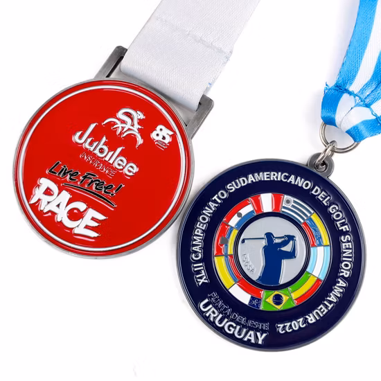 Custom 2023 Cheap Souvenir Sport Trail 5K 10K Kids Running Bicycle Metal Zinc Alloy Medals Run Medallion for Kids