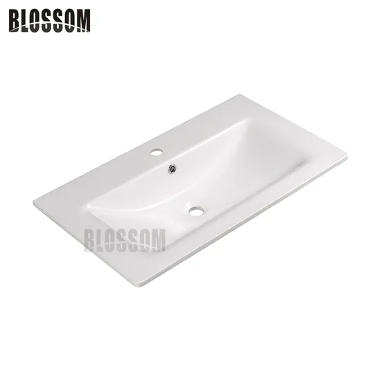 Artificial Stone Resin Bathroom Cabinet Vanity Top with Integrated Wash Basin 