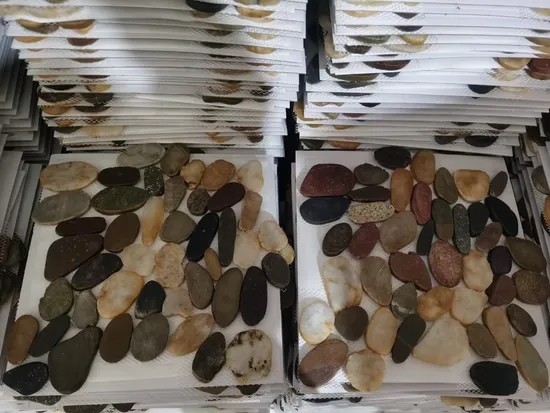 Garden Natural Tumbled Round Shape White Mosaic Tiled Pebble 