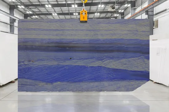 Luxury Semiprecious Stone Azul Macaubas Quartzite for Wall Panel, Floor Tile, Countertop, Vanity Top, Fireplace, Composite Panel, Tread, Riser, Medallion, Sill 