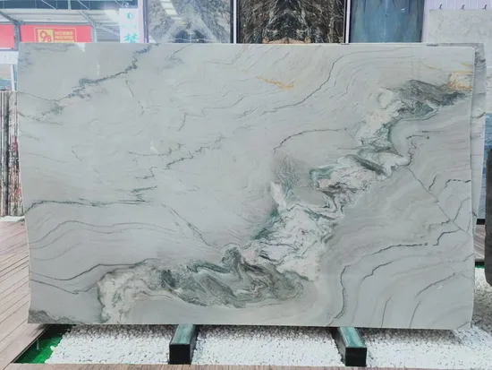 Natural Stone  polished/honed fantasy macaubas quartzite  for floor/wall slabs/tiles/countertops/stairs/sills/column/mosaic interiors decoration 