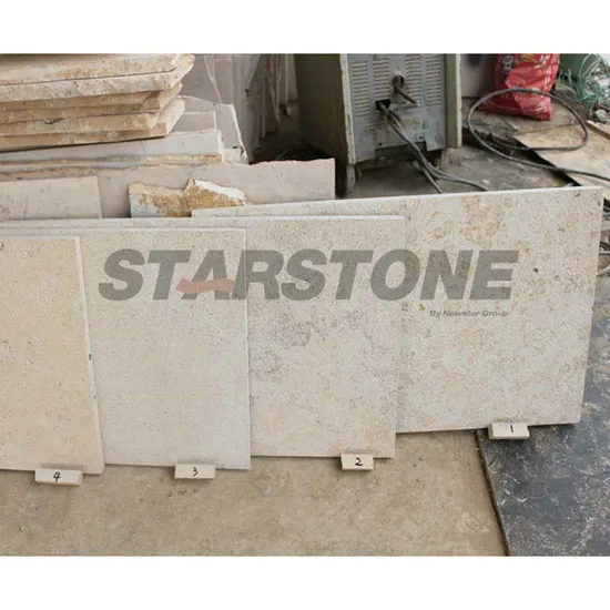 Bush Hammered Wall Floor Tile Chinese Yellow Limestone 