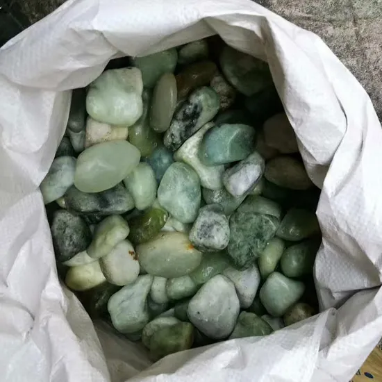 Muti Colors Green/Yellow/Grey River Stone Pebbles for Garden Landscaping/Paving Decoration Price 