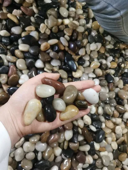 Natural Stone Cobble Black Gravel Rocks Pebble for Outdoor Garden Paving 