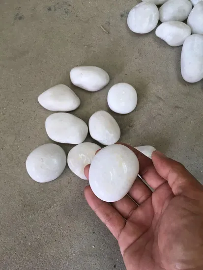 High Polished Pebbles White Black Mixed 2