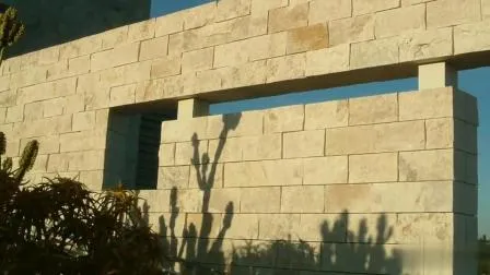 Yellow Travertine Paver with French Pattern Design 